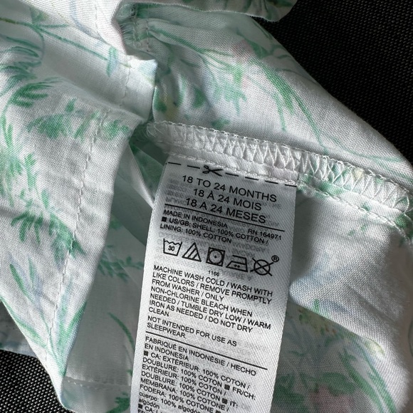 Janie and Jack, Floral Puff Sleeve Top with Matching Headband - Picture 7 of 7